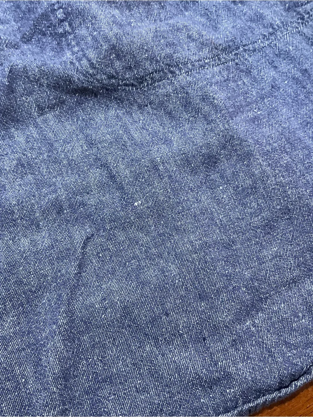 Lou & Grey Blue Sleeveless Chambray Linen Dress
